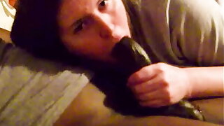 thick white girl gets man handled's a big black cock